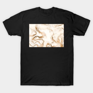 Beige and gold background T-Shirt